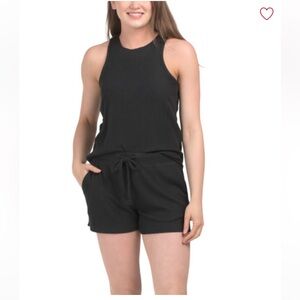 Softies Rib Dream Racerback Lounge Short Set Women’s Large